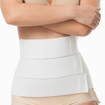 AB02 Isavela 9 inch Abdominal Binder with Split Panels Black