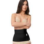 AB02 Isavela 9 inch Abdominal Binder with Split Panels Black