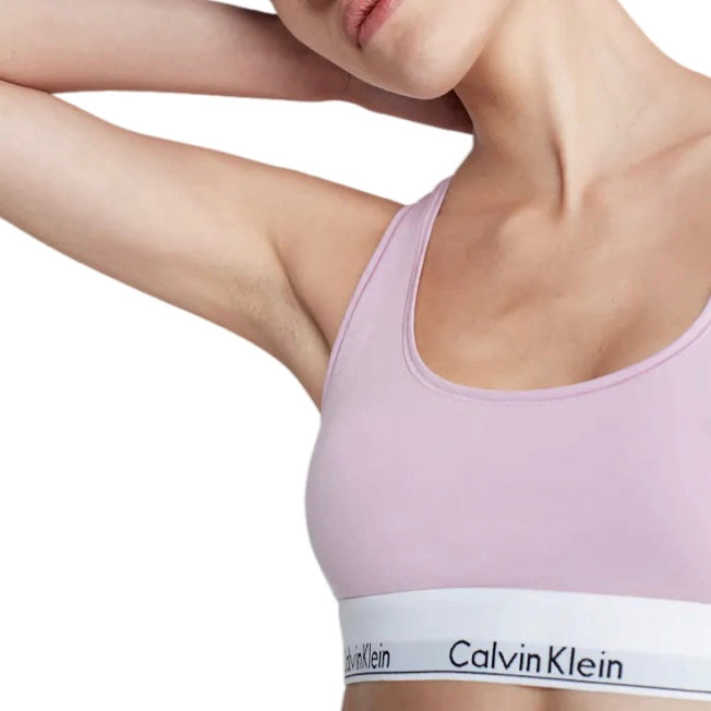 Calvin Klein Modern Cotton Unlined Bralette Mauve Mist