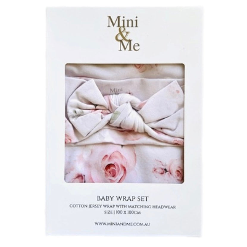 Mini and Me Baby Wrap and Headband Set Imogen