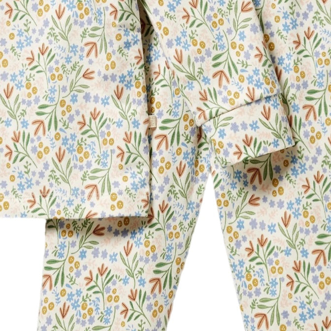 Wilson and Frenchy Tinker Floral Organic Long Sleeved Pyjamas