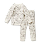 Wilson and Frenchy Tribal Woods Organic Long Sleeved Pyjamas