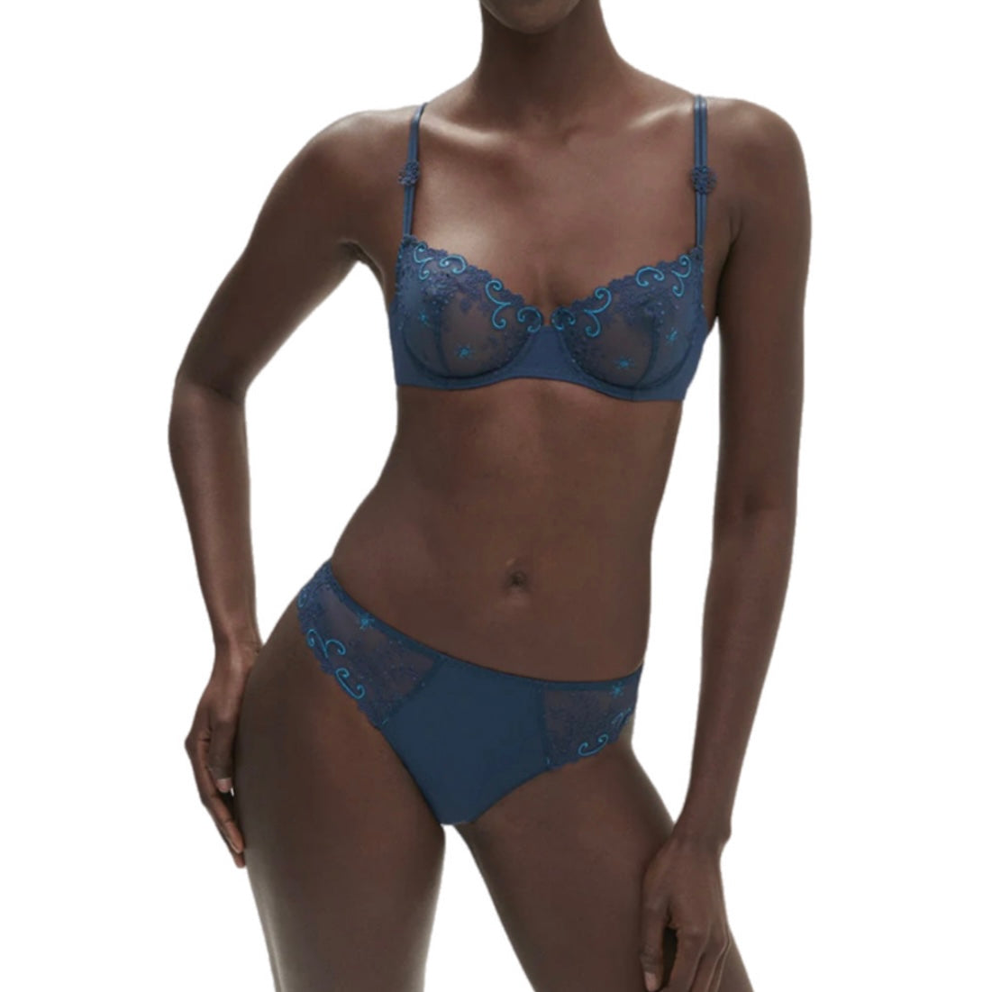 Simone Perele Delice Half Cup Bra Prestige Blue