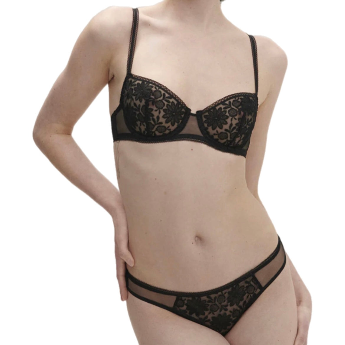 Simone Perele Amazone Half Cup Bra Black