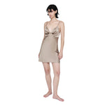 Ginia Antoinette Short Slip Sepia