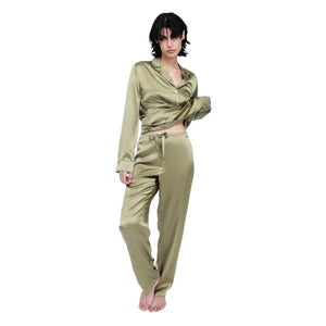 Ginia Fine Finishes Pyjama Khaki