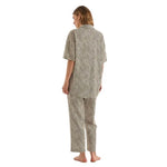 Gingerlilly Telisha Olive Geo Cotton PJ Set