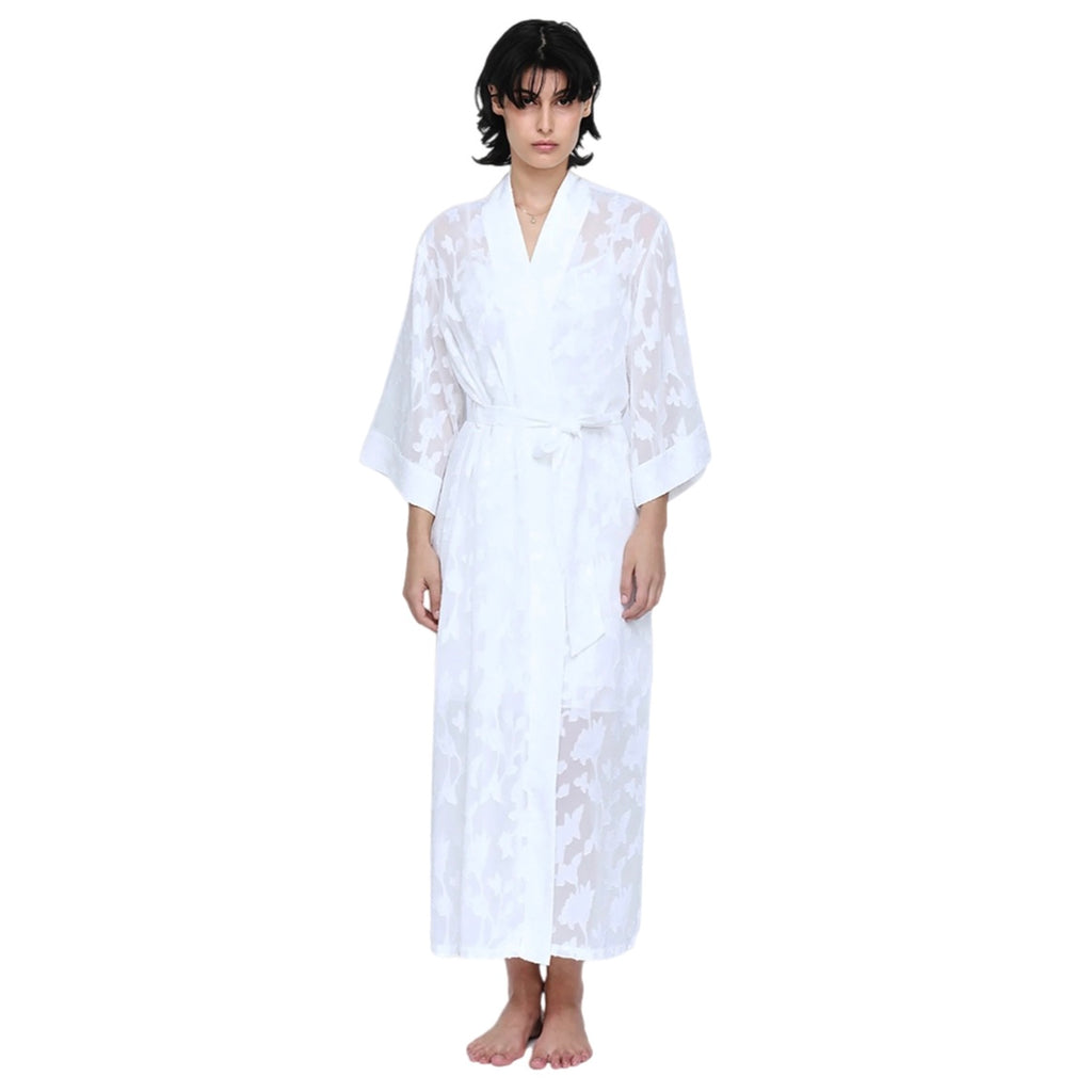 Ginia Valentina Robe White