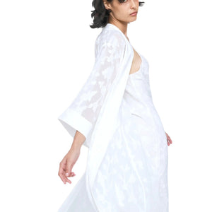 Ginia Valentina Robe White