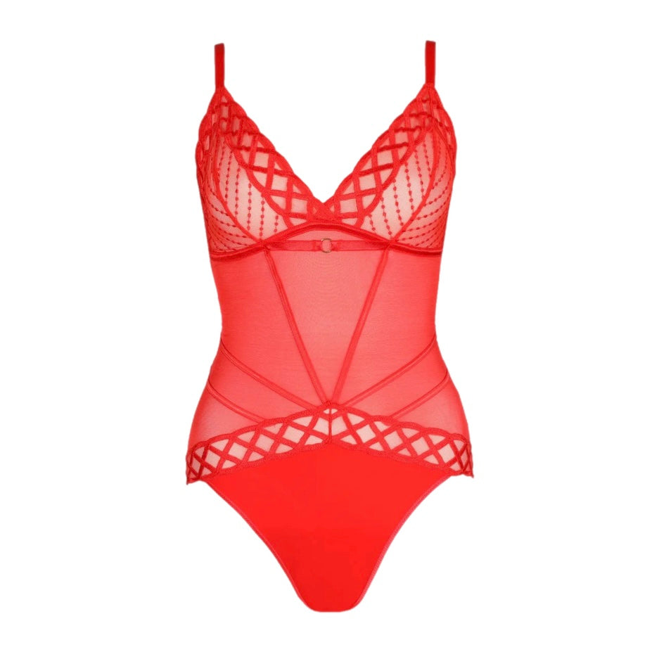 Marie Jo Jhana Bodysuit Fiesta Red