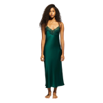 Ginia Silk Slip Emerald