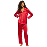 Ginia Fine Finishes Pyjama Set Chilli Red