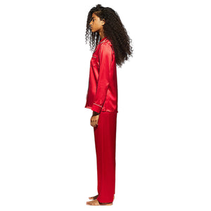 Ginia Fine Finishes Pyjama Set Chilli Red