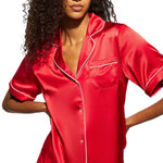 Ginia Fine Finishes Short Pyjama Set Chilli Red