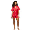 Ginia Fine Finishes Short Pyjama Set Chilli Red