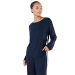 Gingerlilly Anya Bamboo Sporty PJ Set Navy