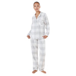 Gingerlilly Emery Check Cotton PJ Set Grey