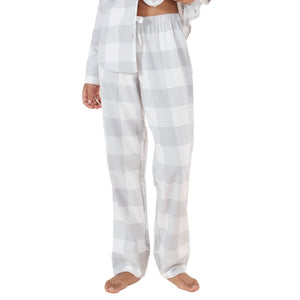 Gingerlilly Emery Check Cotton PJ Set Grey