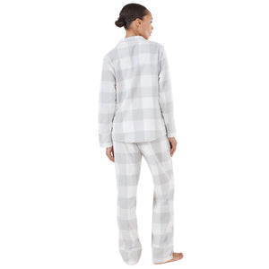 Gingerlilly Emery Check Cotton PJ Set Grey