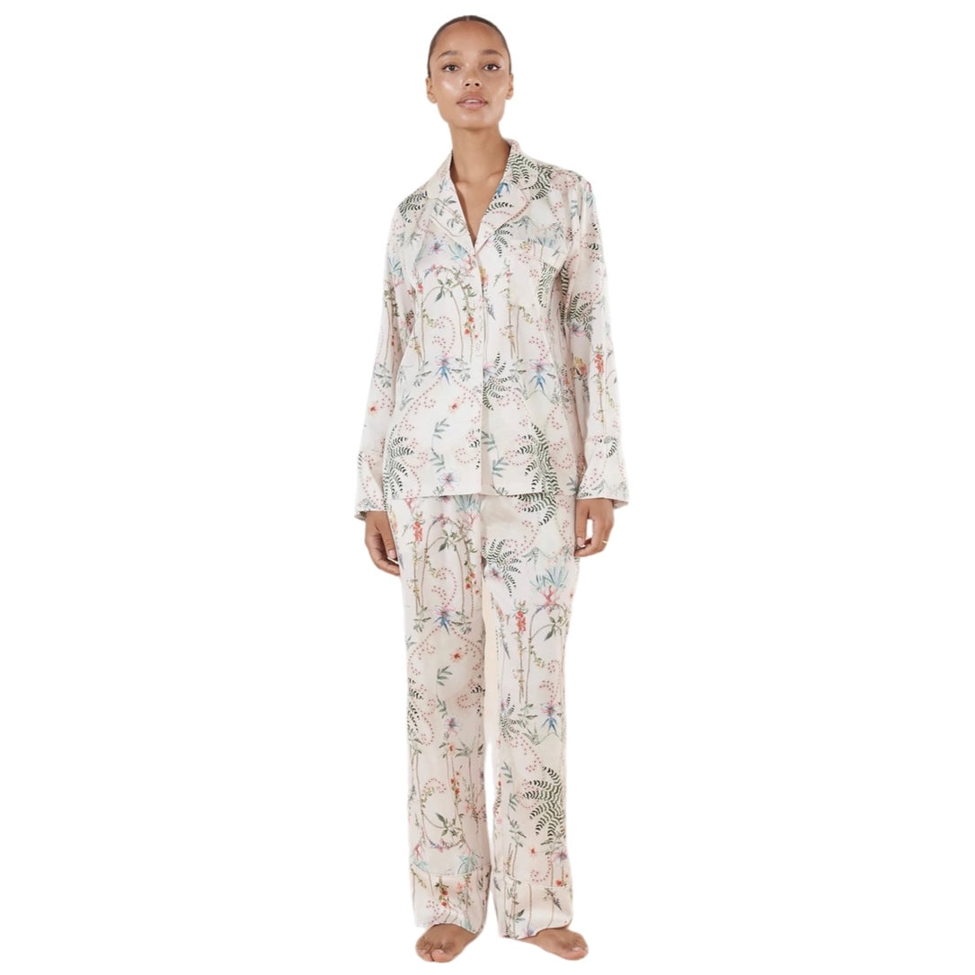 Gingerlilly Maeve Botanical Print Satin PJ set