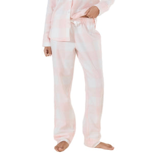 Gingerlilly Emery Check Cotton PJ Set Pink