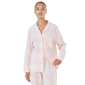 Gingerlilly Emery Check Cotton PJ Set Pink