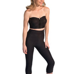 Marena ME-521 High-Waist Capris Black