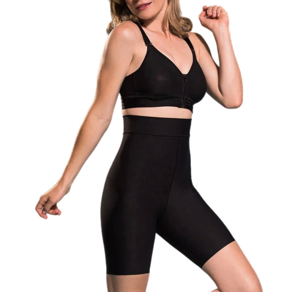 Marena ME-421 High-Waist Shorts Black