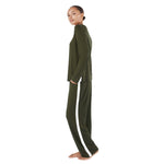 Gingerlilly Anya Bamboo Sporty PJ Set Forest Green