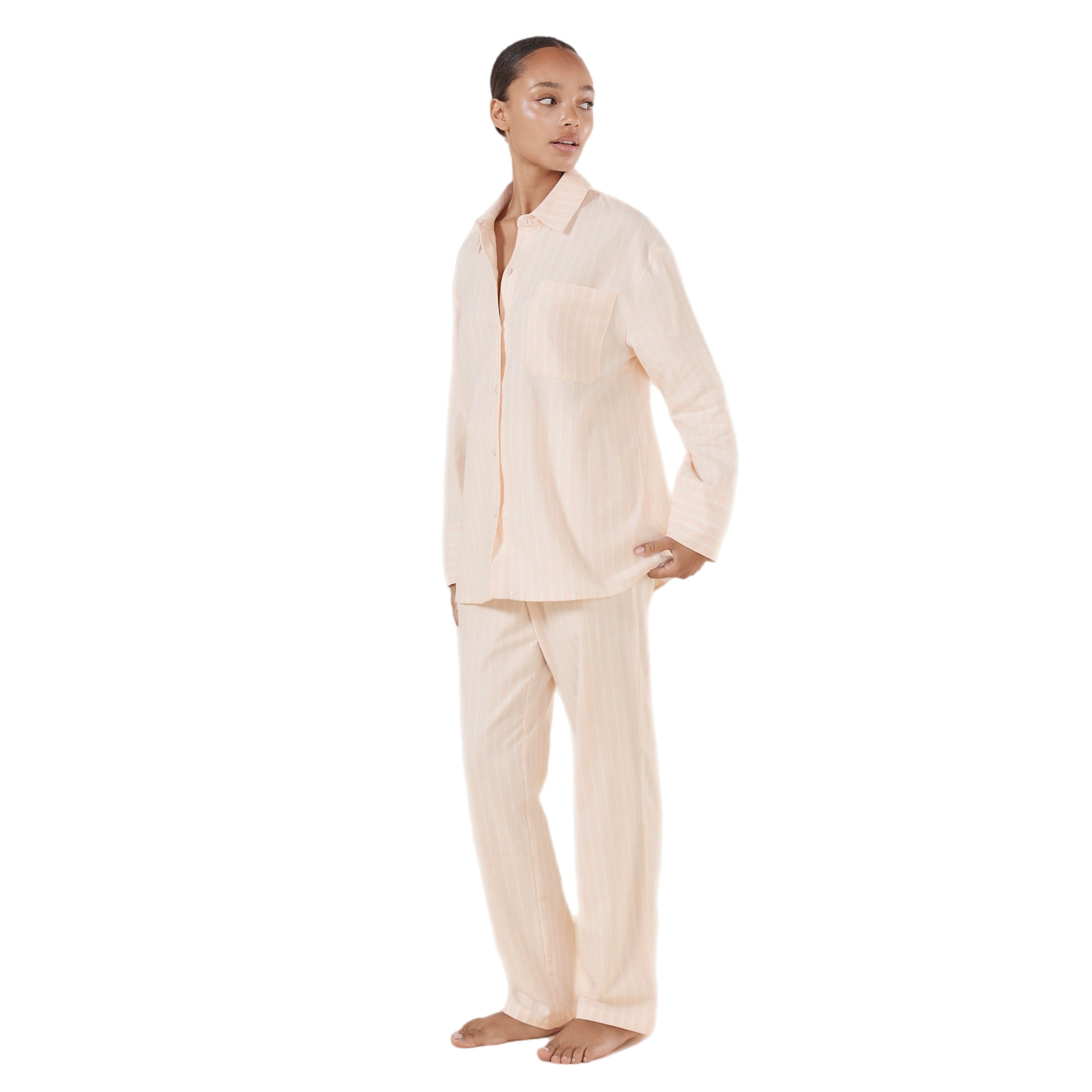 Gingerlilly Josephine Pink Stripe Cotton PJ Set