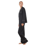 Gingerlilly Adele Black Satin Set