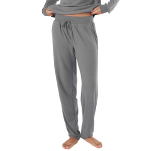 Gingerlilly Lainey Waffle Pyjama Set Charcoal