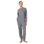 Gingerlilly Lainey Waffle Pyjama Set Charcoal