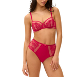 Simone Perele Romance Half Cup Bra Cranberry