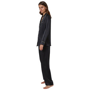 Ginia Silk Pyjama With Contrast Piping