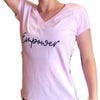 Empower By Dr Anh - Pink V-Neck T-Shirt