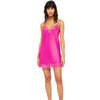 Ginia Silk Chemise Electric Pink