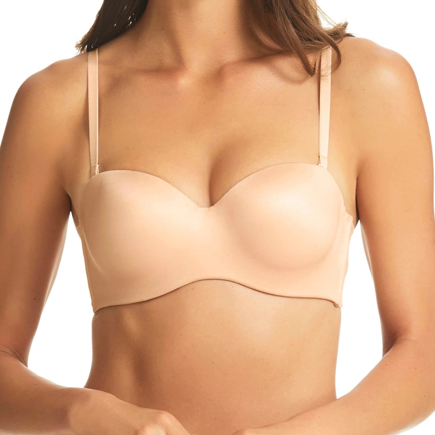 Fine Line Nude Memory Strapless Bra