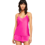 Ginia Noa Camisole and Short Set Electric Pink